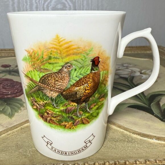 MG Fine Bone China Norwich England Sandringham Pheasants Mug - Picture 7 of 7